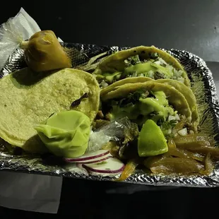 Al Pastor Mulita and Tacos.. Wonderful !!