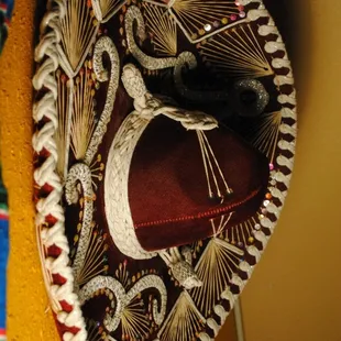  close up of a mexican sombrene