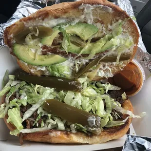 Torta de asada (without tomato)