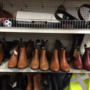 a variety of boots