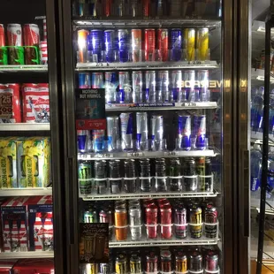 a variety of beverages