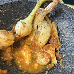 4/10 Molcajete, boring flavor. Disappointed.