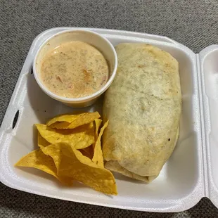 California style steak burrito