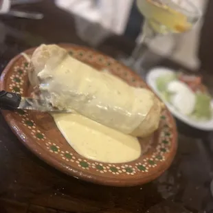 Chimichanga with grilled chicken