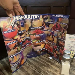 Margarita menu