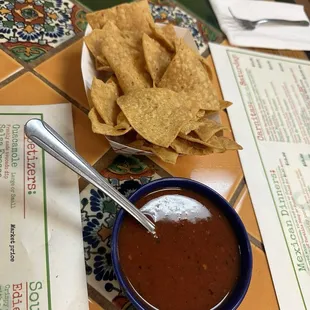 Complimentary chips &amp; salsa