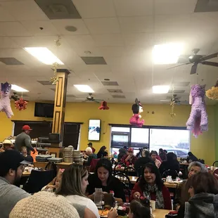 Súper lleno el lugar