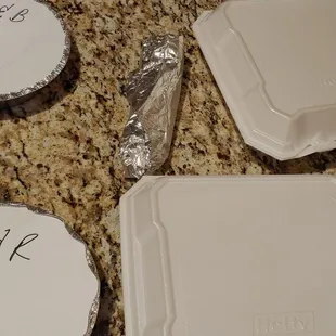 Entrees and sides in larger sealed containers
