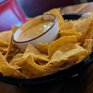 Unusually delicious chile con queso