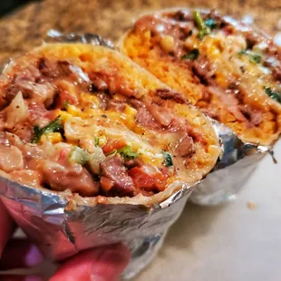 Suoer burrito w/ Carne asada