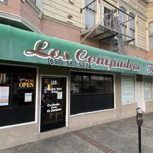 the front of a restaurant