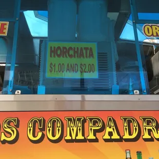 Joog for horchata. No other agua fresca though