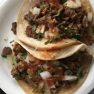 Steak tacos  2.00 each.