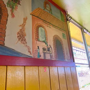 a painting on the wall