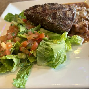 Today&apos;s steak special, substituted salad for rice. Would cost double anywhere else.