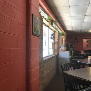  the interior of the restaurant