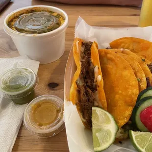 Combo #2: 4 Quesabirrias &amp; 8oz Consumé