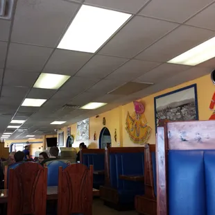 the inside of a restaurant