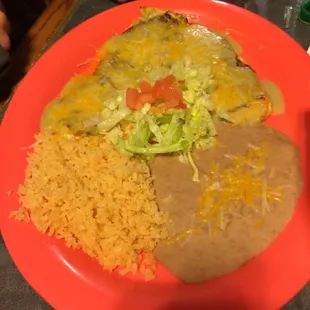 Chile relleno plate