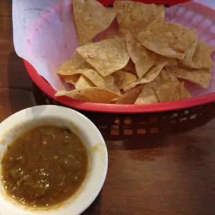 Best chips and salsa! Always spicy just the way I like it!