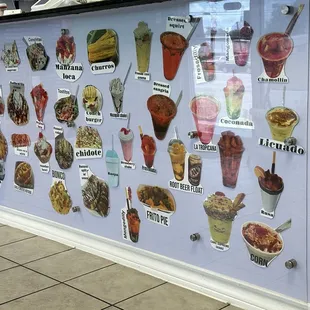 a variety of ice creams