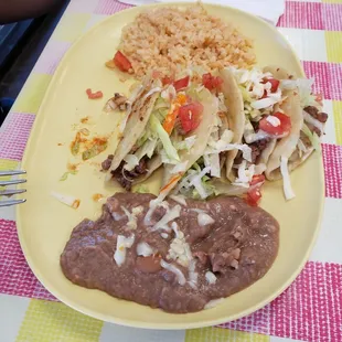 Wife had the tacos Dorados with picadillo