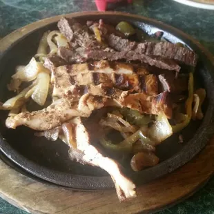 Mixed fajitas. Not the best I&apos;ve ever had, but it&apos;s descent.