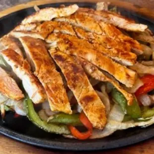 The Chicken Fajitas are a must try at Los Corrals
