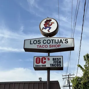 the sign