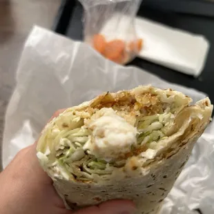 Fish burrito