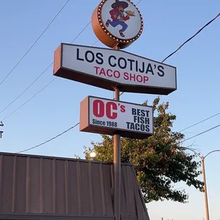 the sign