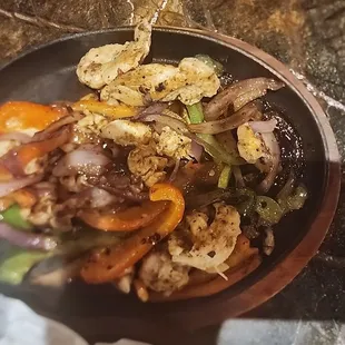 Chicken fajitas