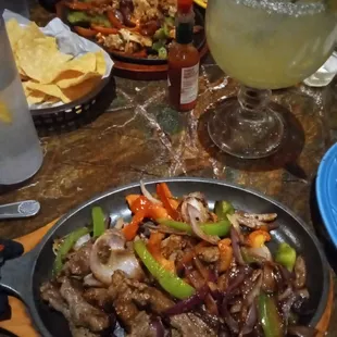 Steak fajitas