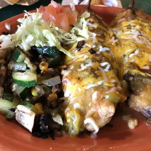 Vegetarian Chili Rellenos..