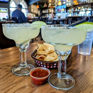 House margaritas and that wonderful salsa