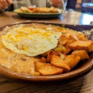 a plate of food on a table