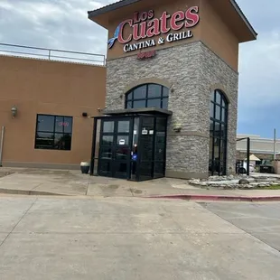 the front of the restaurant