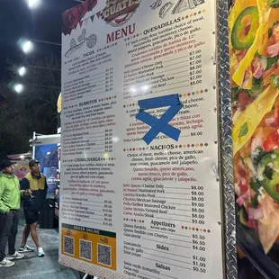 This is the menu where you can see they have amazing prices and a lot variety