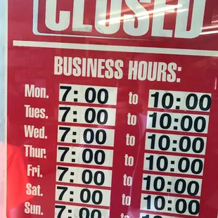 Business hours