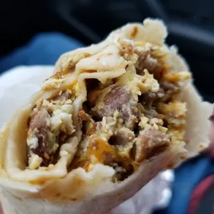 Steak, Egg, and Cheese Burrito