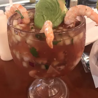 Octopus and Shrimp Cocktail