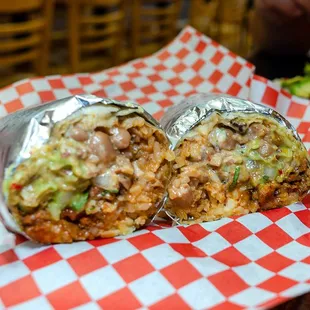 a burrito wrapped in foil