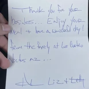 This is an awesome touch from this restaurant