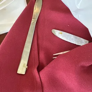 More food on silverware