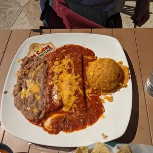 Enchilada plate