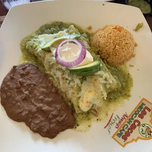 Shredded Chicken Enchiladas