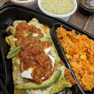 Enchiladas verdes