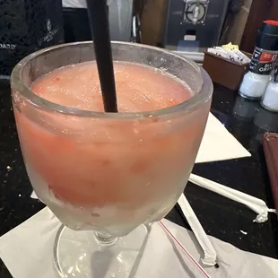 HH margarita with strawberry...