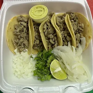 tacos and onions