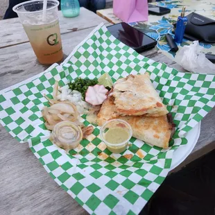 La gringa del south. Amazing. Great pastor. Amazing green hot sauce. Highly recommend!